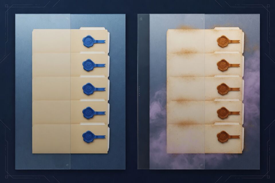 当时证据与事后记录对照示意